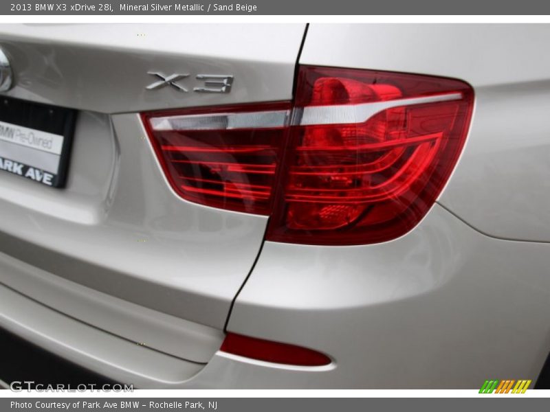 Mineral Silver Metallic / Sand Beige 2013 BMW X3 xDrive 28i