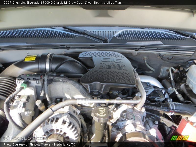 Silver Birch Metallic / Tan 2007 Chevrolet Silverado 2500HD Classic LT Crew Cab