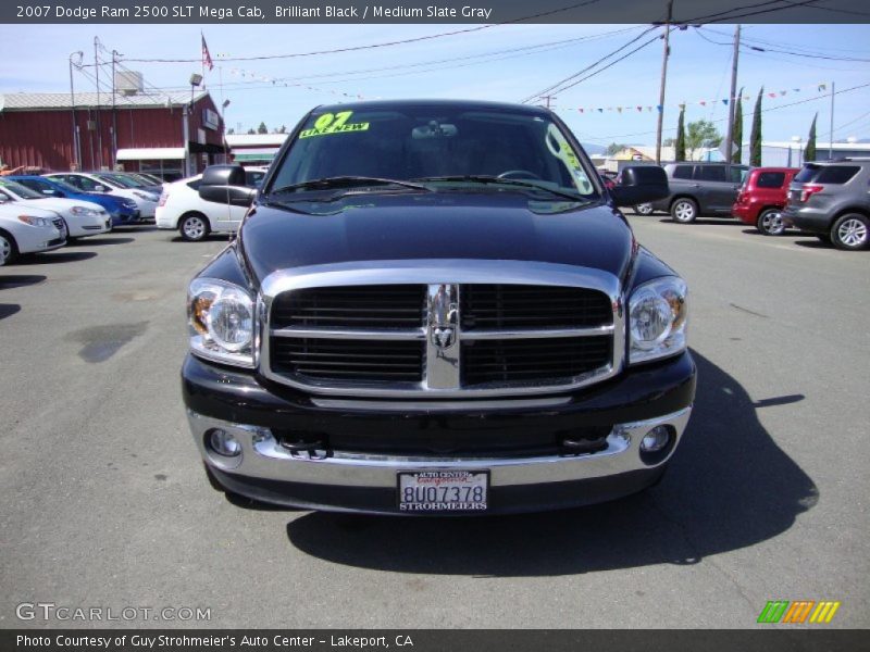 Brilliant Black / Medium Slate Gray 2007 Dodge Ram 2500 SLT Mega Cab