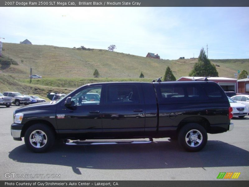 Brilliant Black / Medium Slate Gray 2007 Dodge Ram 2500 SLT Mega Cab