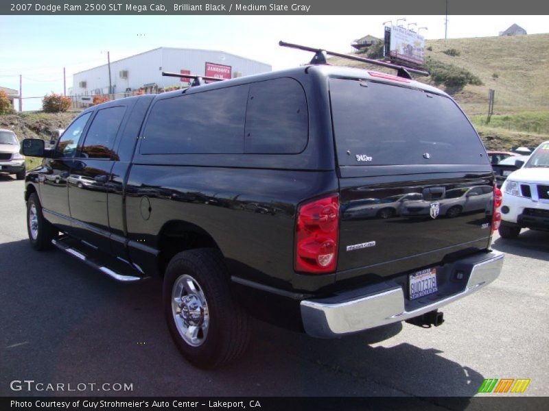 Brilliant Black / Medium Slate Gray 2007 Dodge Ram 2500 SLT Mega Cab