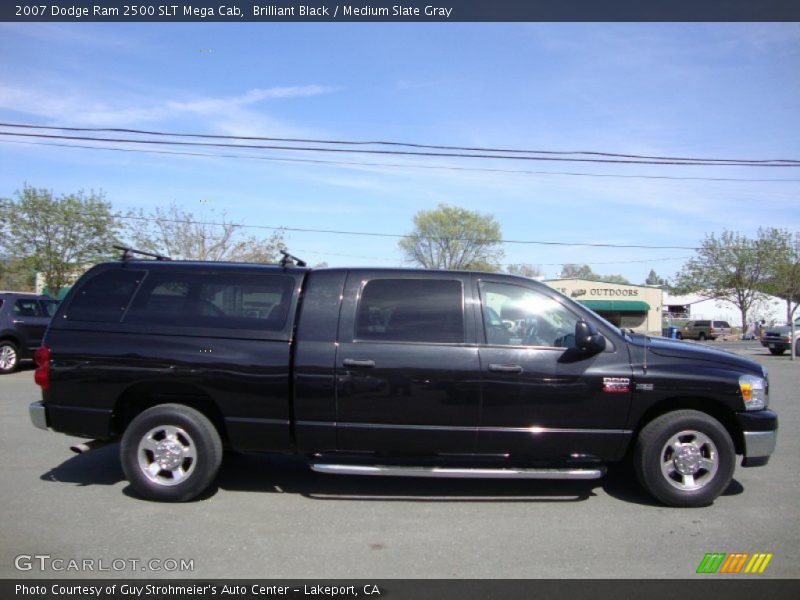 Brilliant Black / Medium Slate Gray 2007 Dodge Ram 2500 SLT Mega Cab