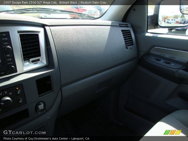 Brilliant Black / Medium Slate Gray 2007 Dodge Ram 2500 SLT Mega Cab