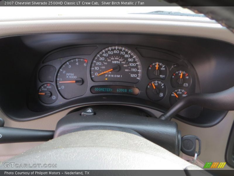 Silver Birch Metallic / Tan 2007 Chevrolet Silverado 2500HD Classic LT Crew Cab