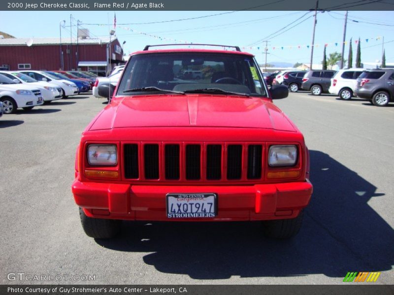 Flame Red / Agate Black 2000 Jeep Cherokee Classic
