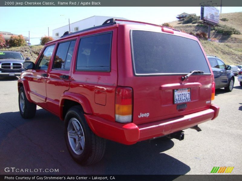 Flame Red / Agate Black 2000 Jeep Cherokee Classic