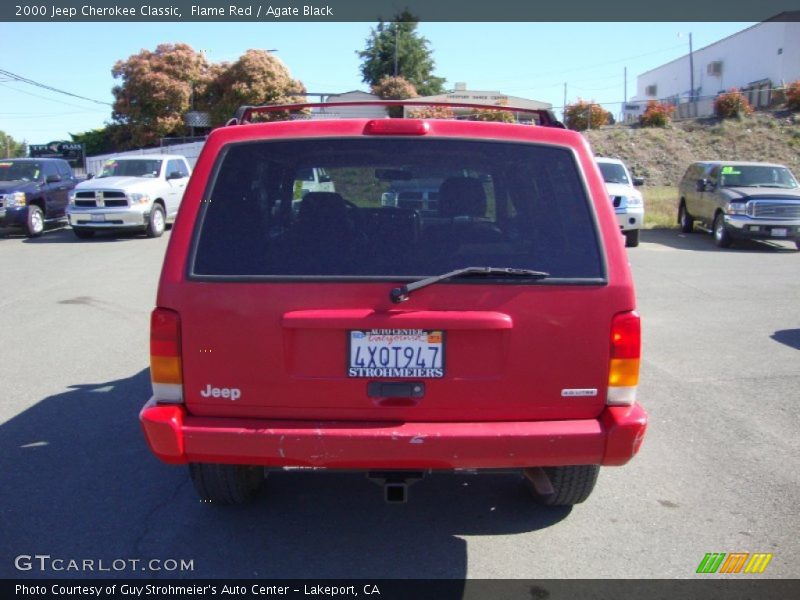 Flame Red / Agate Black 2000 Jeep Cherokee Classic
