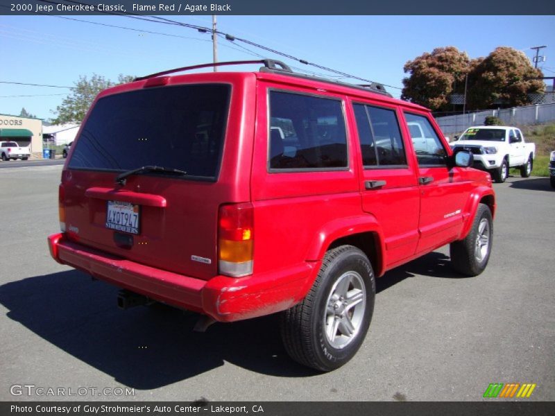 Flame Red / Agate Black 2000 Jeep Cherokee Classic