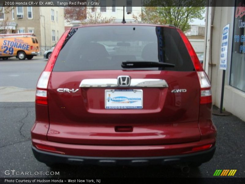 Tango Red Pearl / Gray 2010 Honda CR-V EX AWD