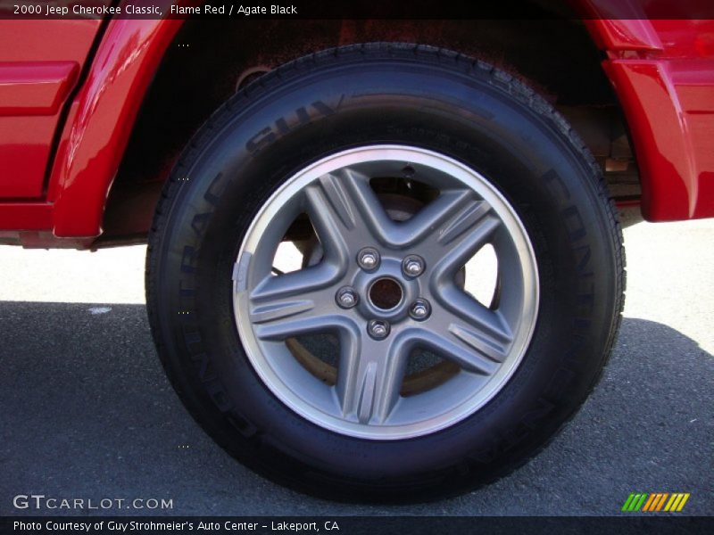 Flame Red / Agate Black 2000 Jeep Cherokee Classic