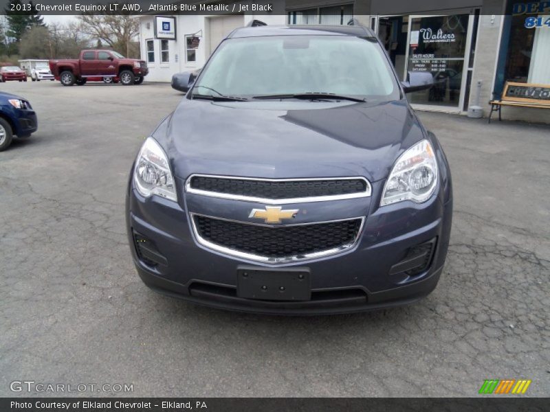 Atlantis Blue Metallic / Jet Black 2013 Chevrolet Equinox LT AWD