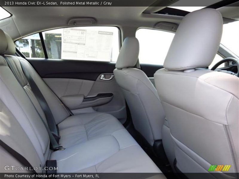 Polished Metal Metallic / Gray 2013 Honda Civic EX-L Sedan