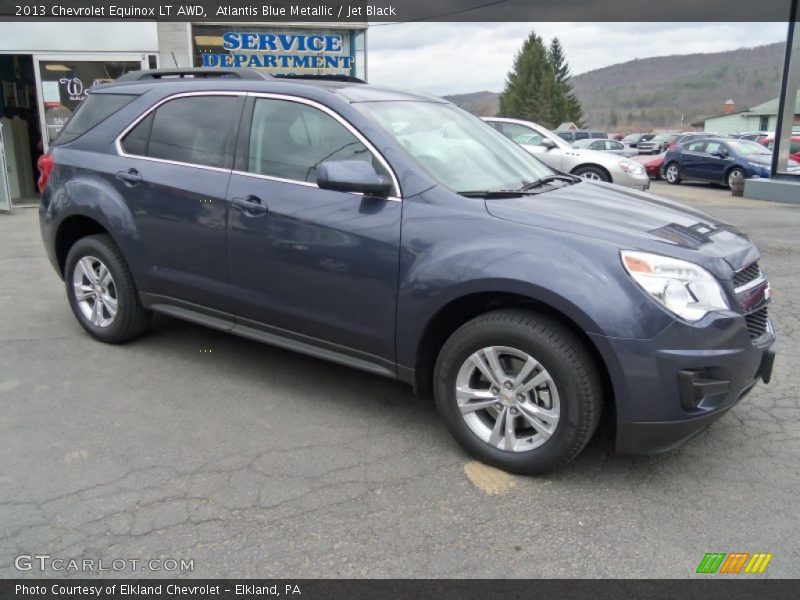 Atlantis Blue Metallic / Jet Black 2013 Chevrolet Equinox LT AWD