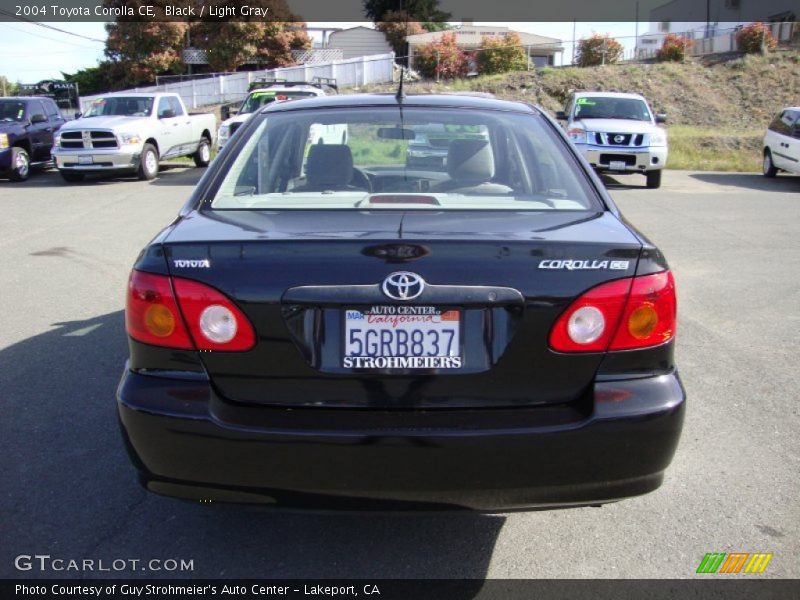 Black / Light Gray 2004 Toyota Corolla CE