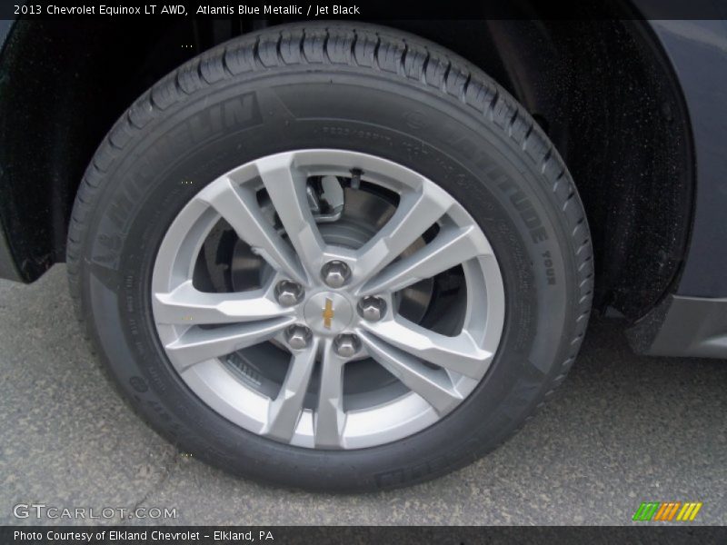 Atlantis Blue Metallic / Jet Black 2013 Chevrolet Equinox LT AWD