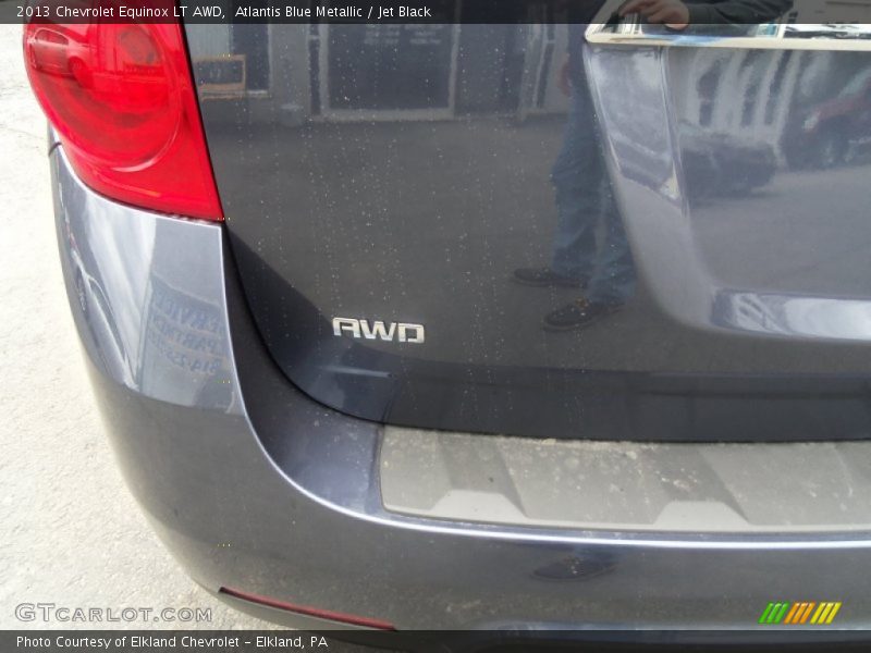 Atlantis Blue Metallic / Jet Black 2013 Chevrolet Equinox LT AWD