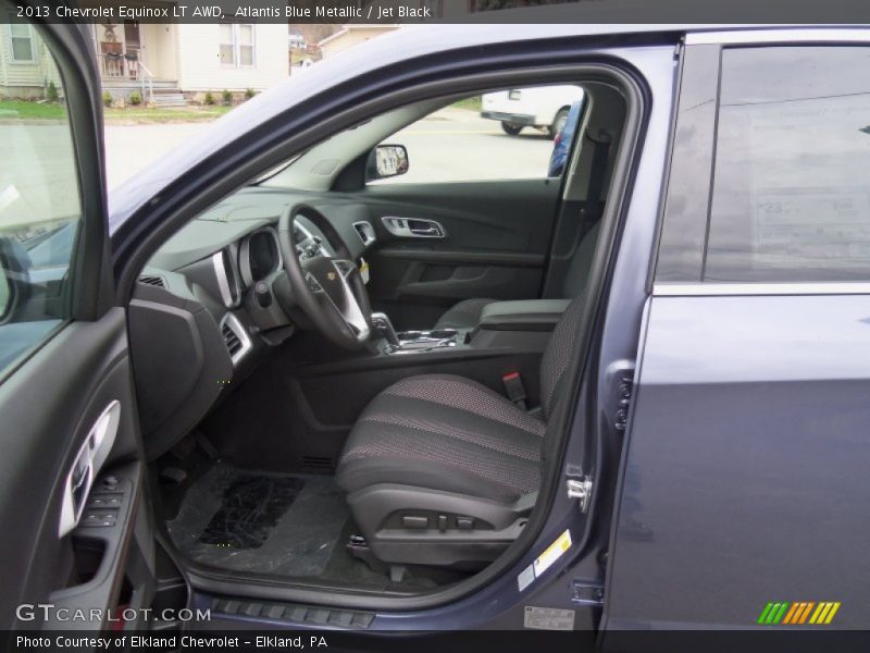 Atlantis Blue Metallic / Jet Black 2013 Chevrolet Equinox LT AWD