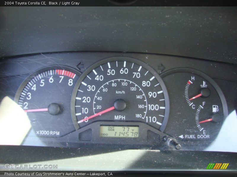 Black / Light Gray 2004 Toyota Corolla CE
