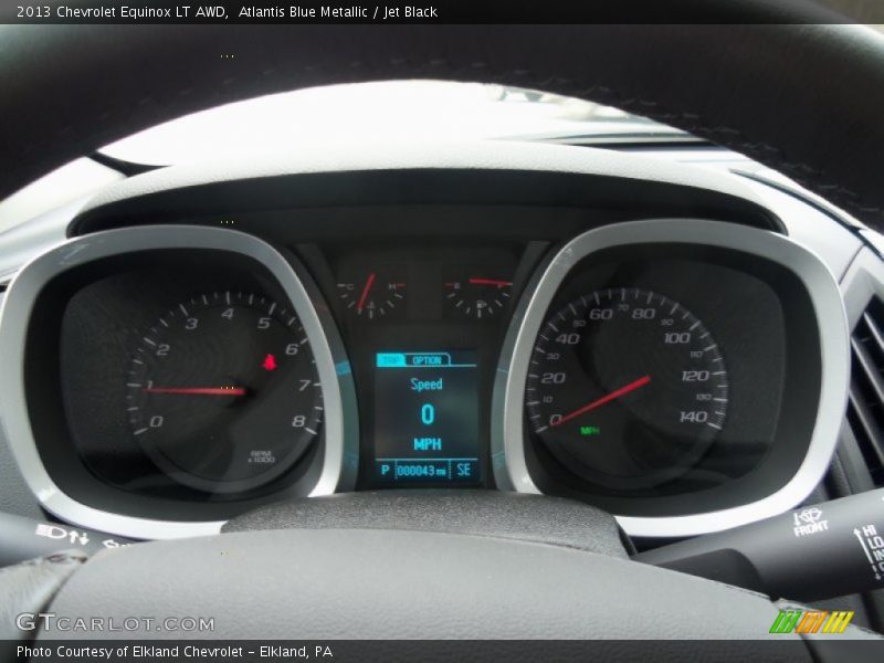 Atlantis Blue Metallic / Jet Black 2013 Chevrolet Equinox LT AWD