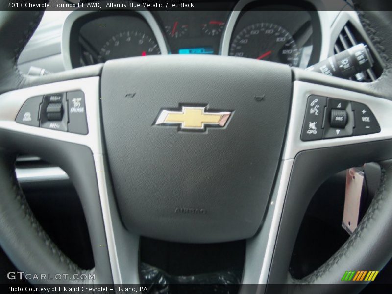 Atlantis Blue Metallic / Jet Black 2013 Chevrolet Equinox LT AWD