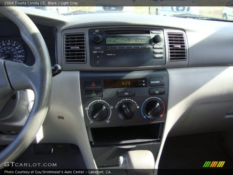 Black / Light Gray 2004 Toyota Corolla CE