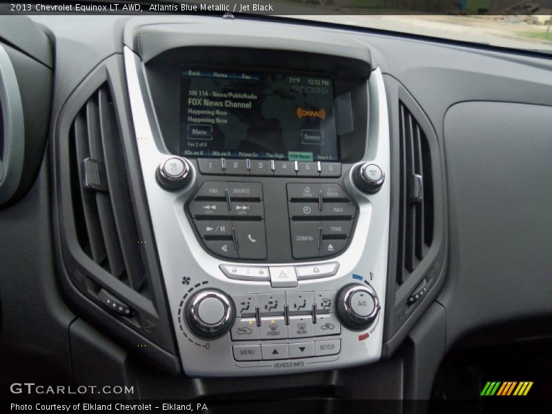 Atlantis Blue Metallic / Jet Black 2013 Chevrolet Equinox LT AWD