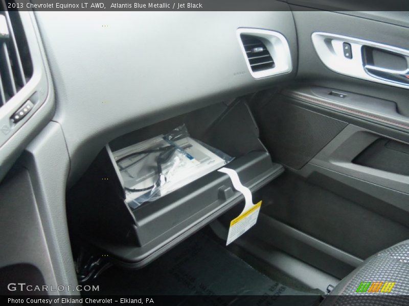 Atlantis Blue Metallic / Jet Black 2013 Chevrolet Equinox LT AWD