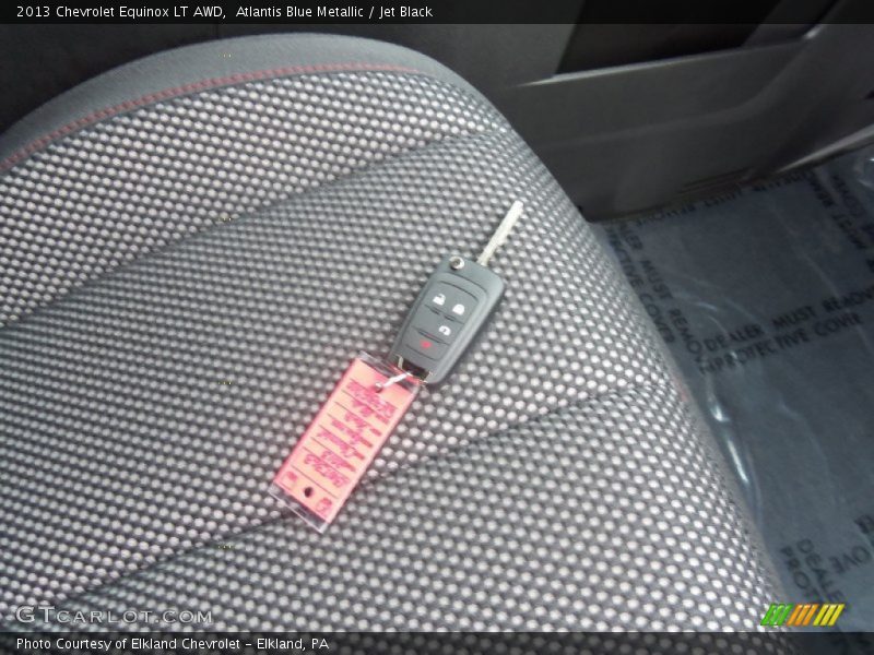 Atlantis Blue Metallic / Jet Black 2013 Chevrolet Equinox LT AWD