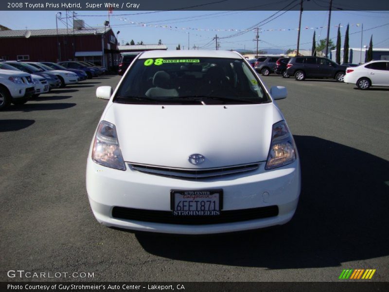 Super White / Gray 2008 Toyota Prius Hybrid