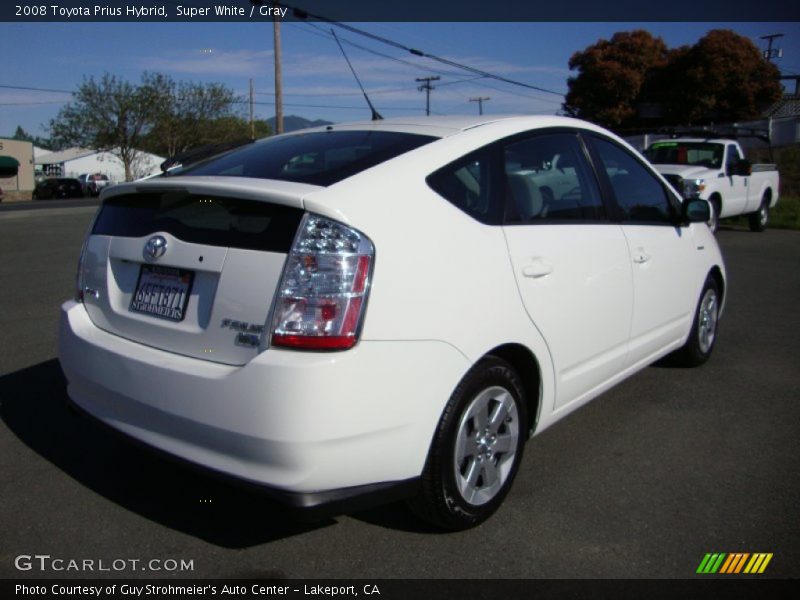 Super White / Gray 2008 Toyota Prius Hybrid