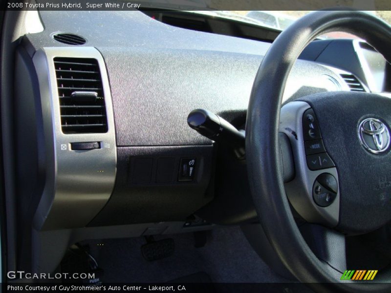 Super White / Gray 2008 Toyota Prius Hybrid