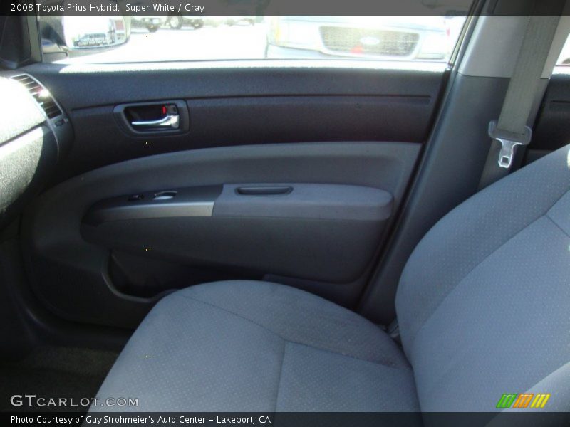 Super White / Gray 2008 Toyota Prius Hybrid