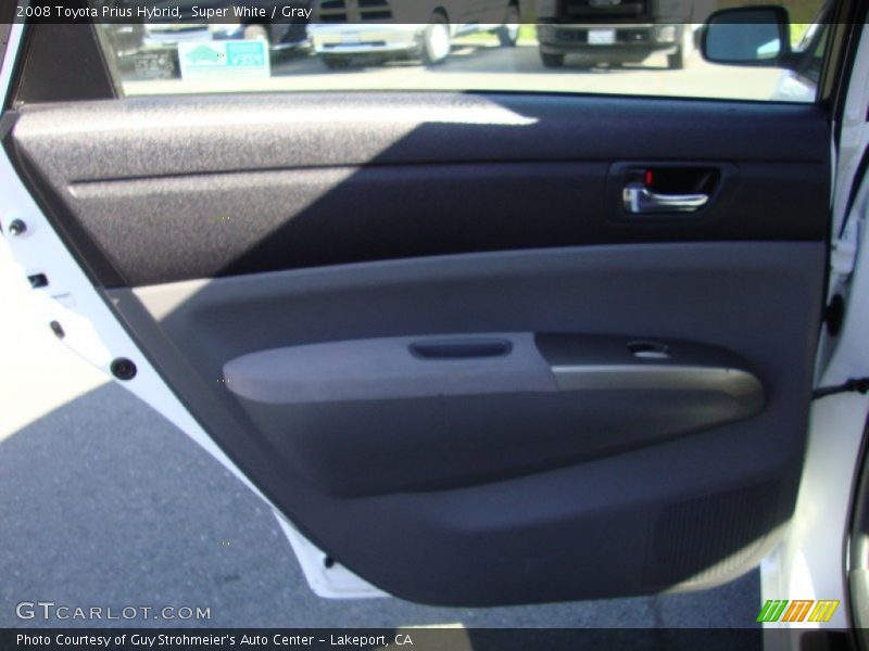 Super White / Gray 2008 Toyota Prius Hybrid