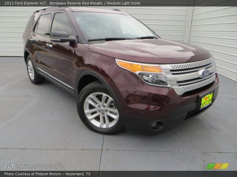 Bordeaux Reserve Red Metallic / Medium Light Stone 2011 Ford Explorer XLT