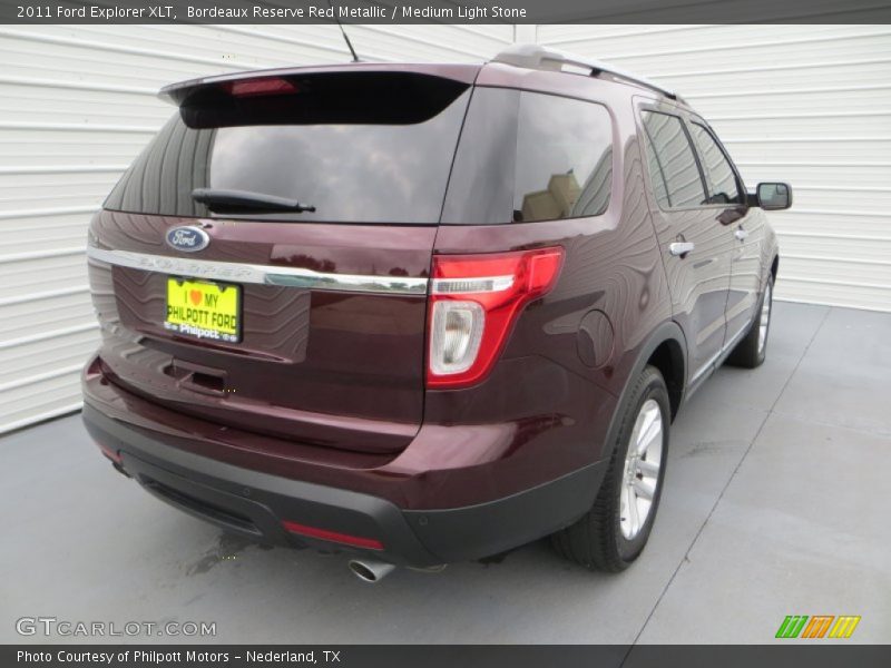 Bordeaux Reserve Red Metallic / Medium Light Stone 2011 Ford Explorer XLT
