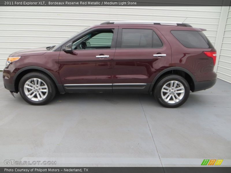 Bordeaux Reserve Red Metallic / Medium Light Stone 2011 Ford Explorer XLT