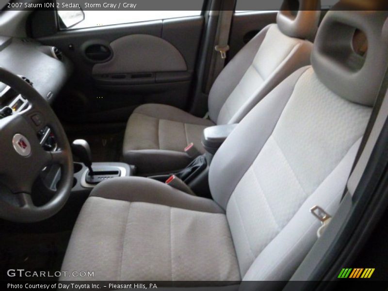 Storm Gray / Gray 2007 Saturn ION 2 Sedan