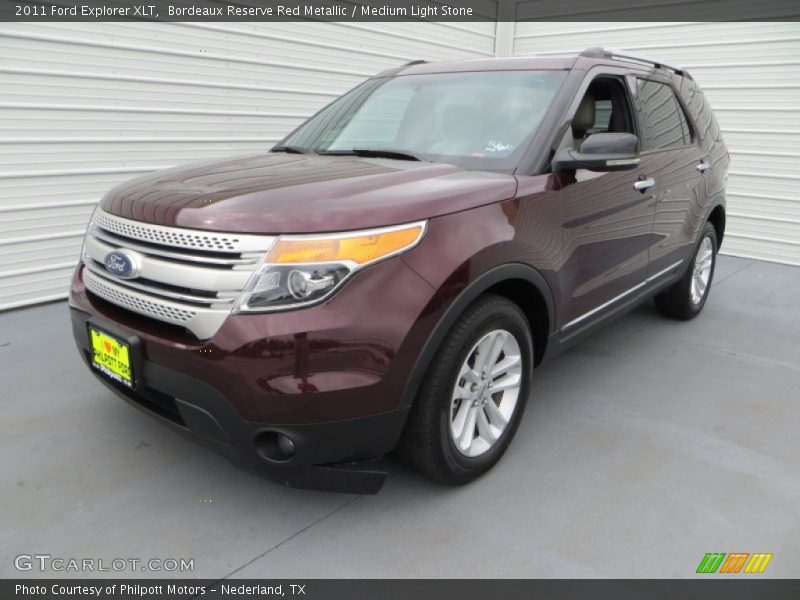 Bordeaux Reserve Red Metallic / Medium Light Stone 2011 Ford Explorer XLT