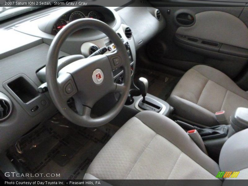 Storm Gray / Gray 2007 Saturn ION 2 Sedan