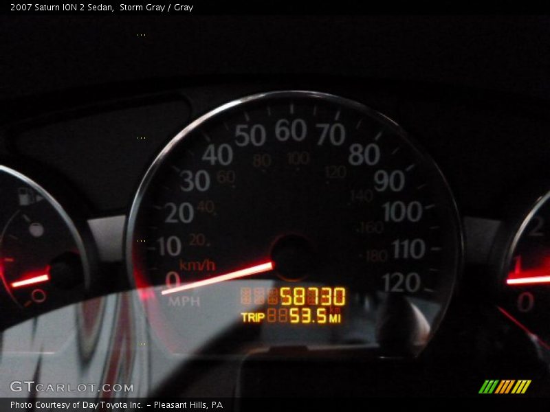 Storm Gray / Gray 2007 Saturn ION 2 Sedan