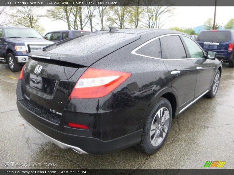 Crystal Black Pearl / Black 2013 Honda Crosstour EX-L V-6 4WD