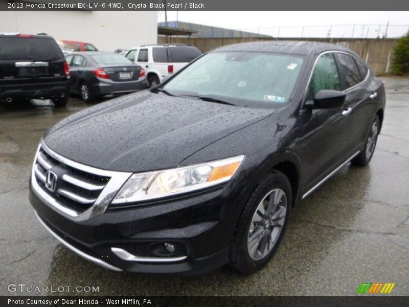 Crystal Black Pearl / Black 2013 Honda Crosstour EX-L V-6 4WD