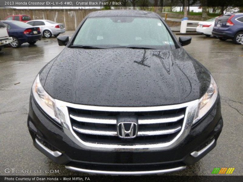 Crystal Black Pearl / Black 2013 Honda Crosstour EX-L V-6 4WD