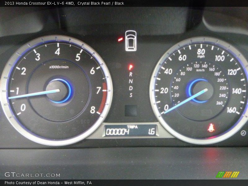Crystal Black Pearl / Black 2013 Honda Crosstour EX-L V-6 4WD