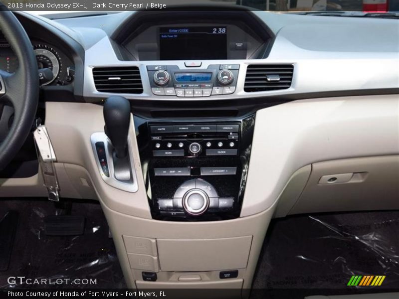 Dark Cherry Pearl / Beige 2013 Honda Odyssey EX-L