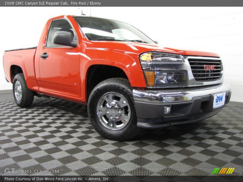 Fire Red / Ebony 2008 GMC Canyon SLE Regular Cab