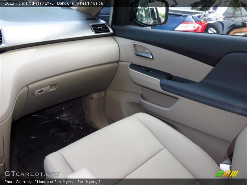 Dark Cherry Pearl / Beige 2013 Honda Odyssey EX-L