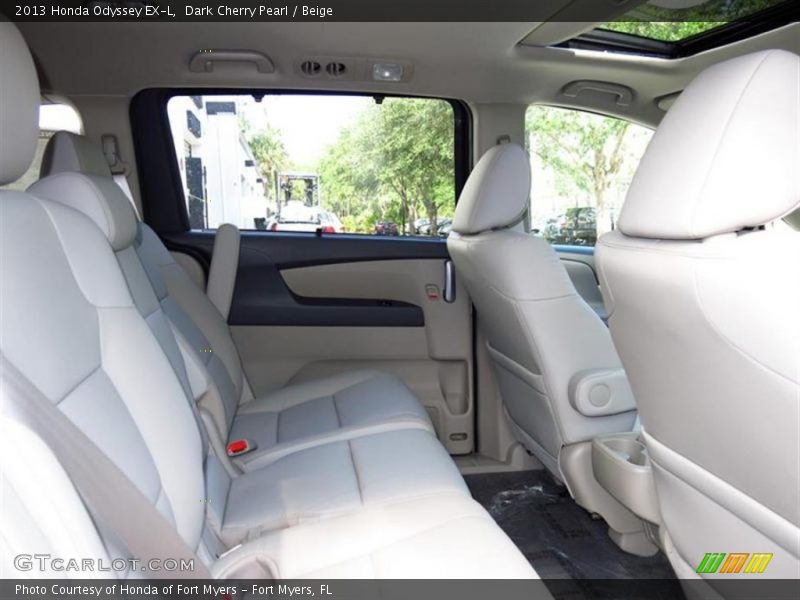 Dark Cherry Pearl / Beige 2013 Honda Odyssey EX-L