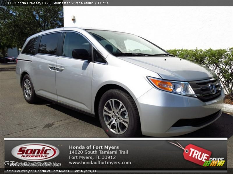 Alabaster Silver Metallic / Truffle 2013 Honda Odyssey EX-L