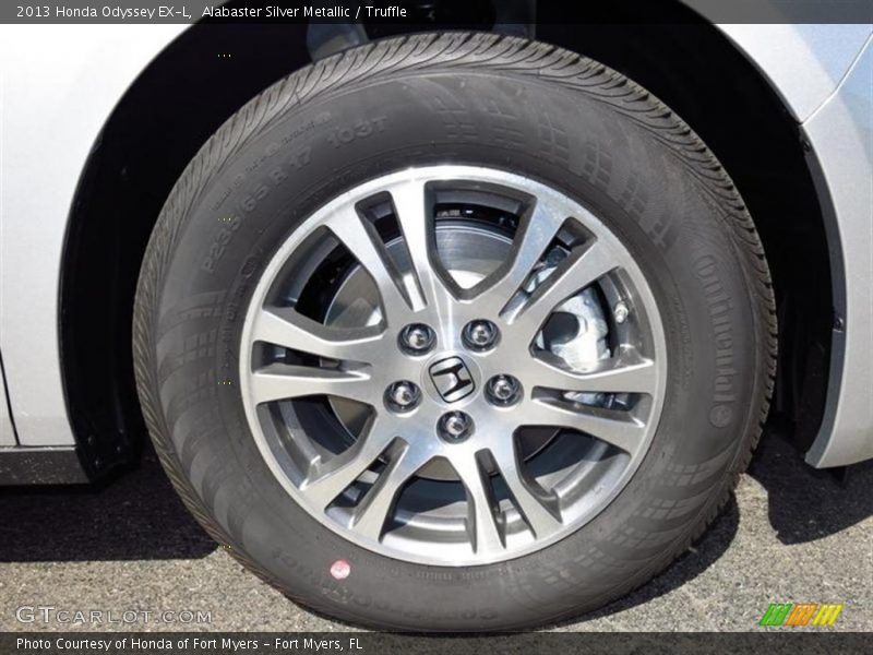 Alabaster Silver Metallic / Truffle 2013 Honda Odyssey EX-L